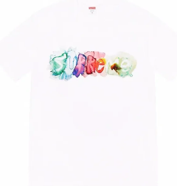 White Black T-shirt Color Short Watercolor XL M L Ink Letter and TEE WATERCOLOR 23SS S sleeved 0714